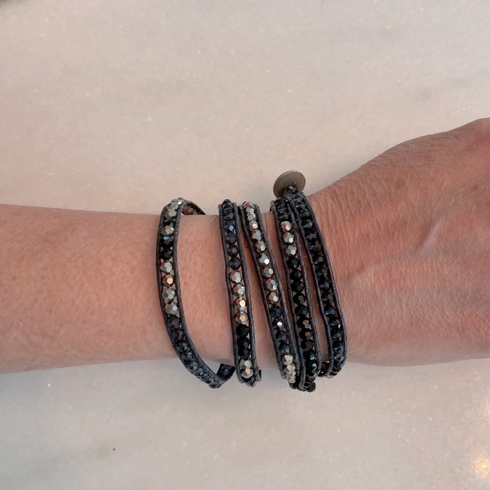 Leather wrap bracelet